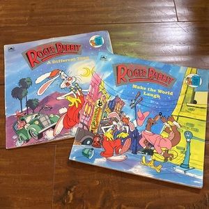 Roger Rabbit: Make The World Laugh &‎ A Different Toon Vintage paperback books